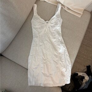 Zara white midi dress